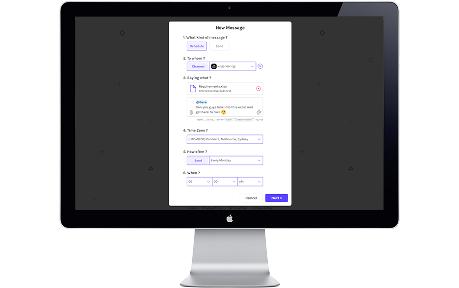 Timy web app